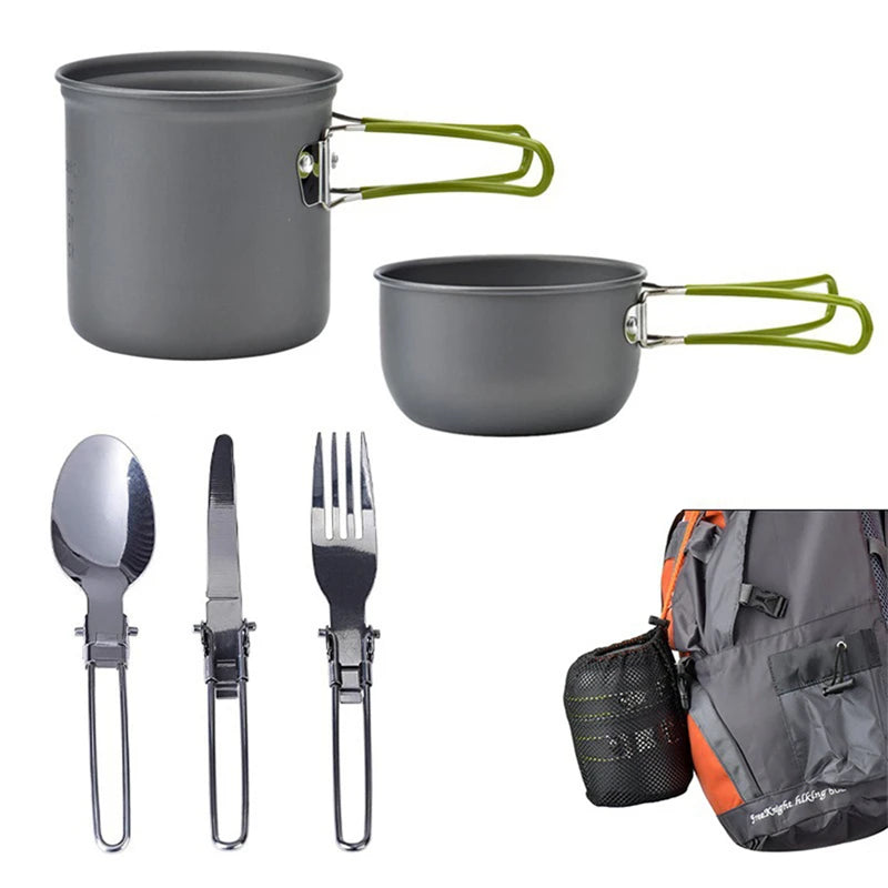 Outdoor Pot Mini Portable Camping Cookware Set