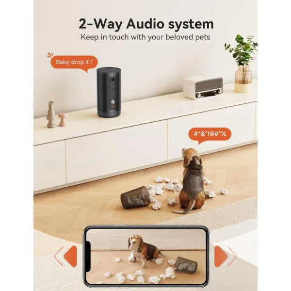 WiFi  300° Pet Camera with Treat Dispense