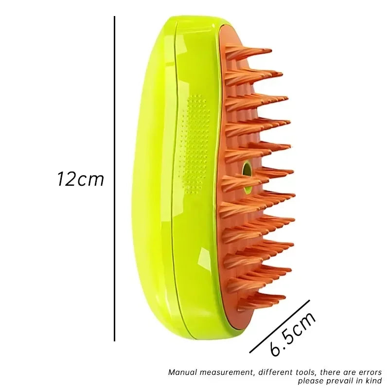 Pet Electric Dog Steamer Brush Grooming Brush