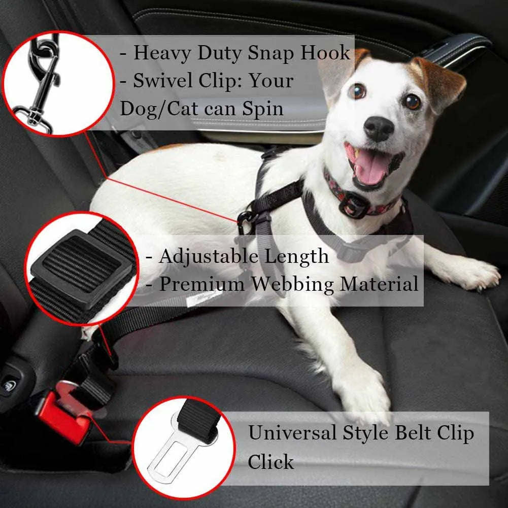 Adjustable Harness Pet Car Seat Belt Harnes