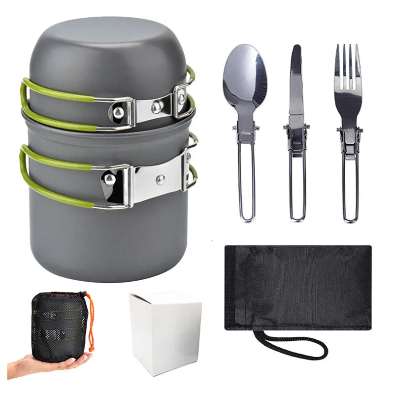 Outdoor Pot Mini Portable Camping Cookware Set