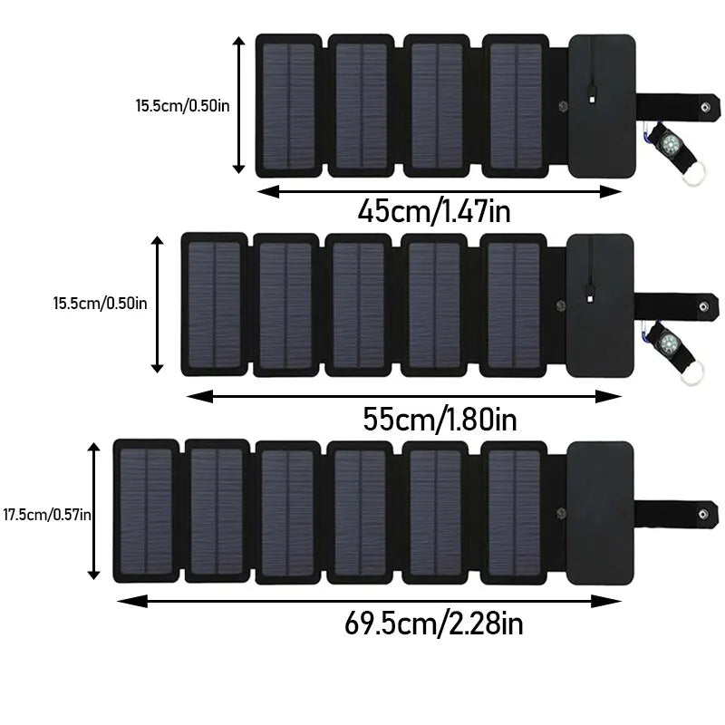 Outdoor Multifunctional Portable Solar Charging Panel Foldable