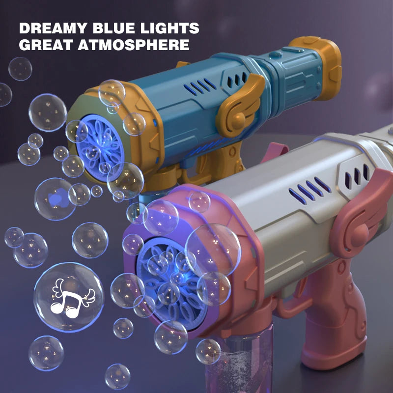 "Bubble Blast Fun: Light Up Your Summer with the Light Bubble Gun!"