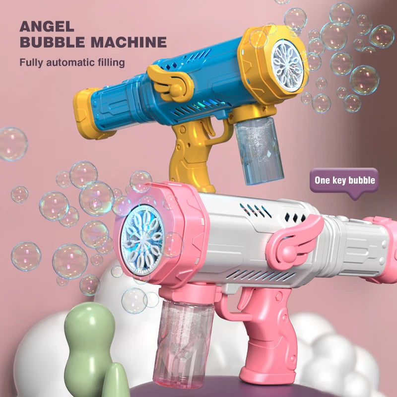 "Bubble Blast Fun: Light Up Your Summer with the Light Bubble Gun!"