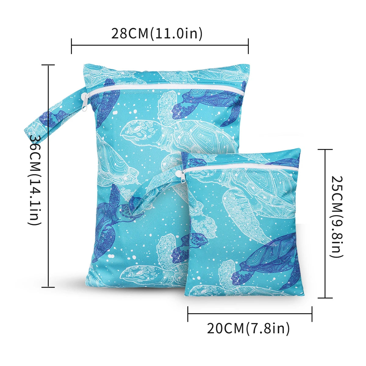 Waterproof Reusable Travel Cloth Diaper Wet Dry Bags