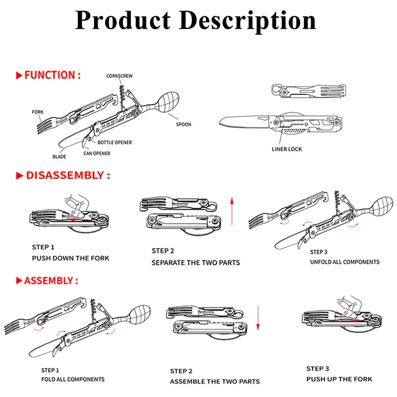 Multifunctional Portable Outdoor Survival Gadgets