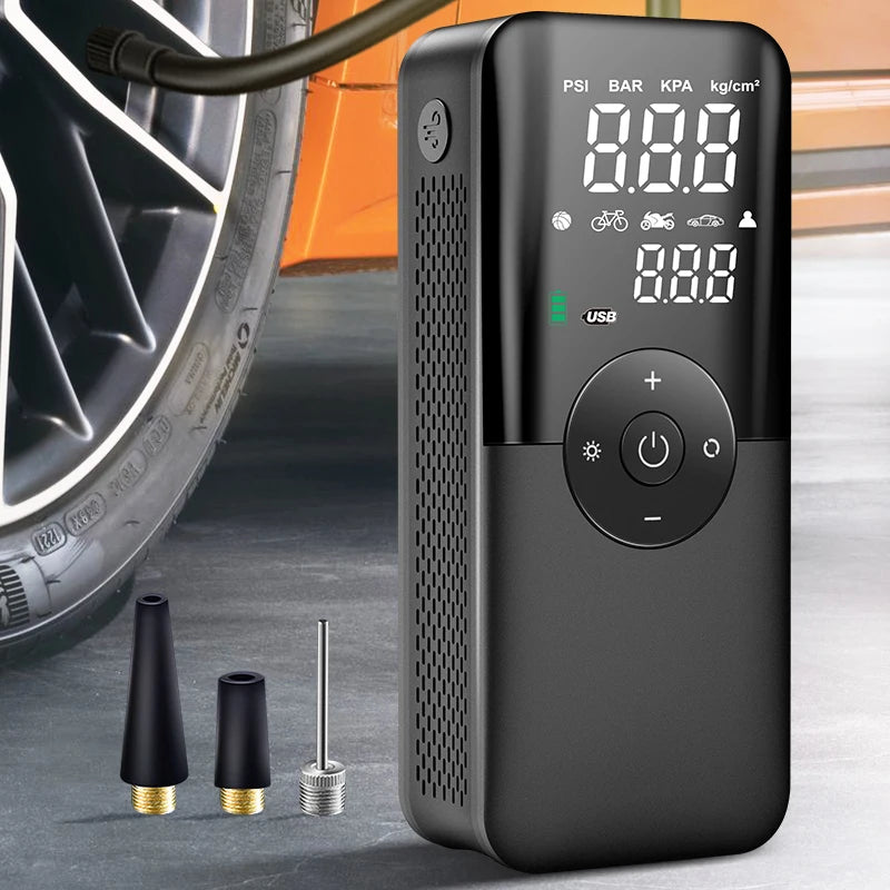 Portable Rechargeable Air Pump Tire Inflator Compressor