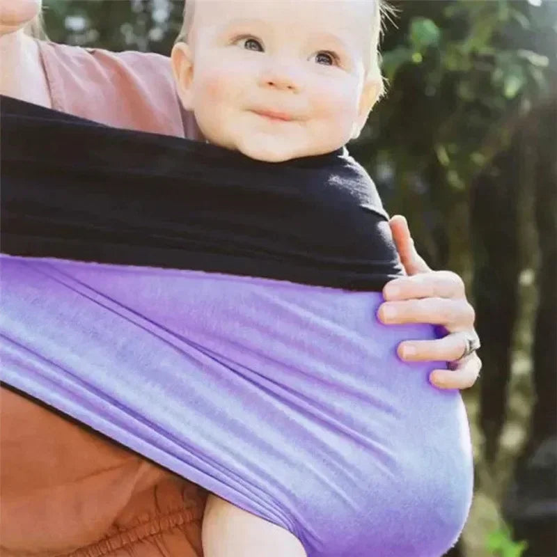 Comfy Cotton Baby Sling: Easy Wear Infant Carrier for Busy Moms on the Move