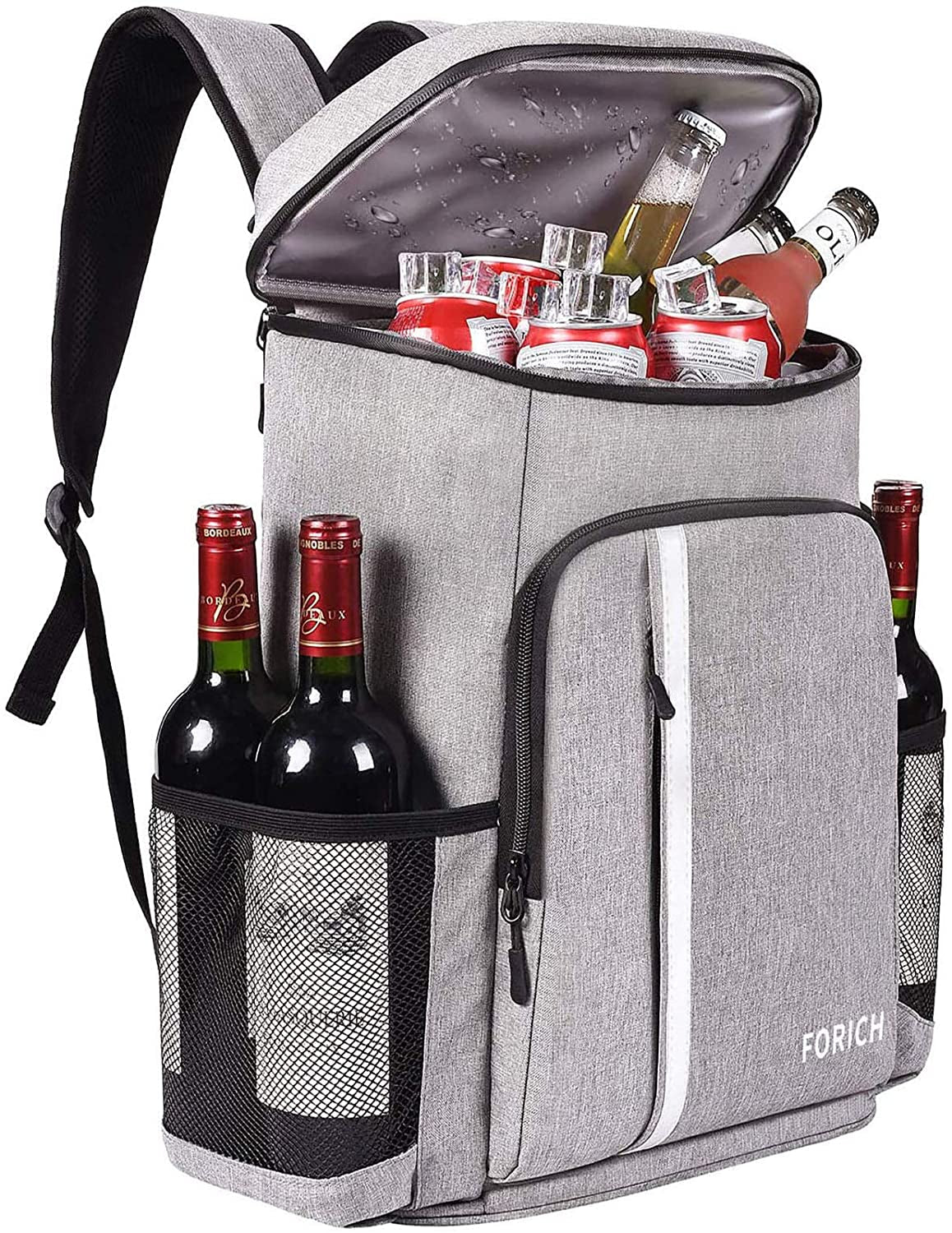 Elegant Insulated Backpack Cooler: Leakproof, Waterproof, and Stylish – Perfect for Outdoor Dining and Adventures, Holds 30 Cans"